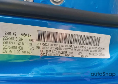 2018 Jeep Cherokee Latitude Fwd z USA, uszkodzony, nr VIN 1C4PJLCB9JD556652